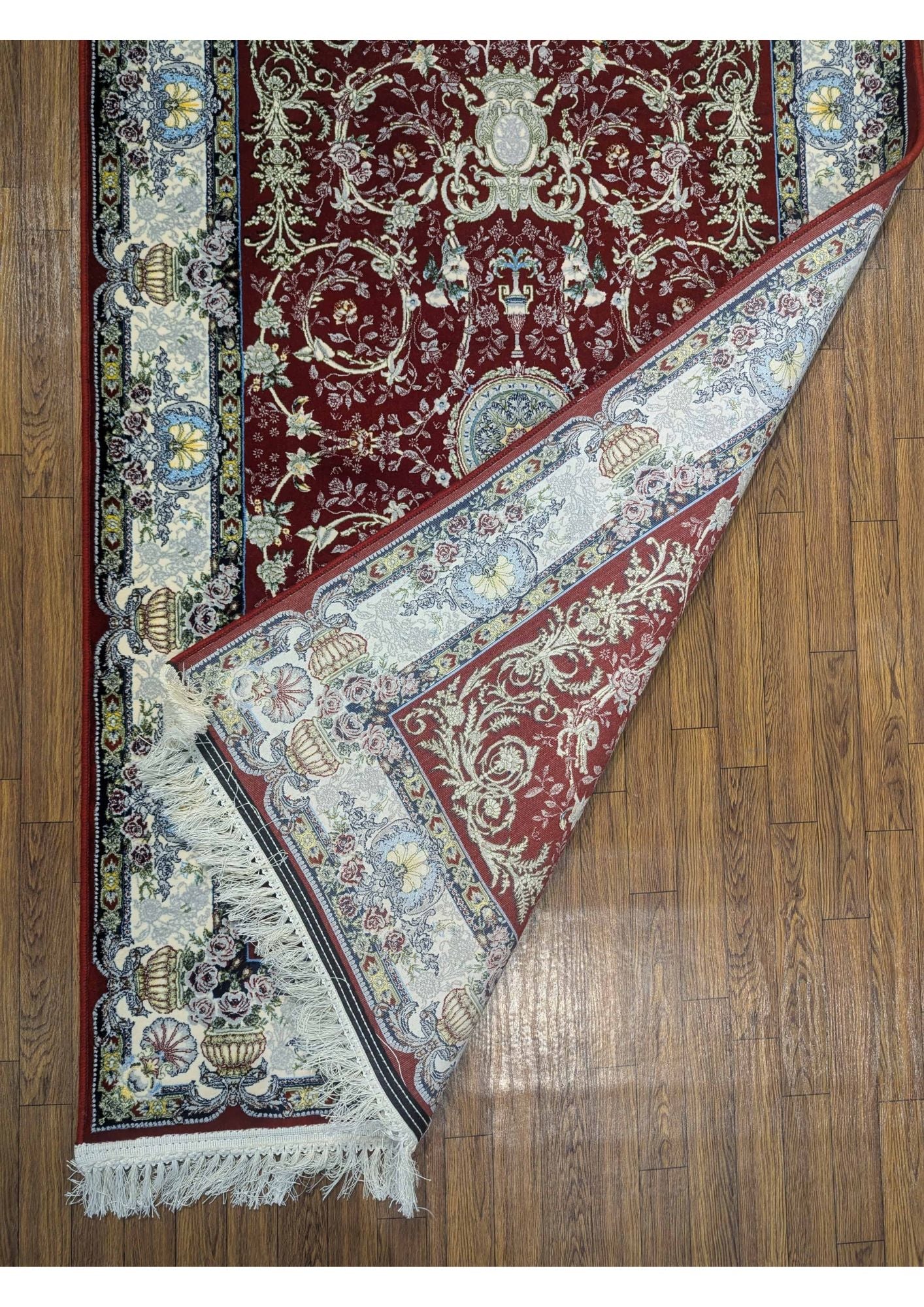 3.2x4.9ft Persian Authentic Premium Quality Red & Cream Rug