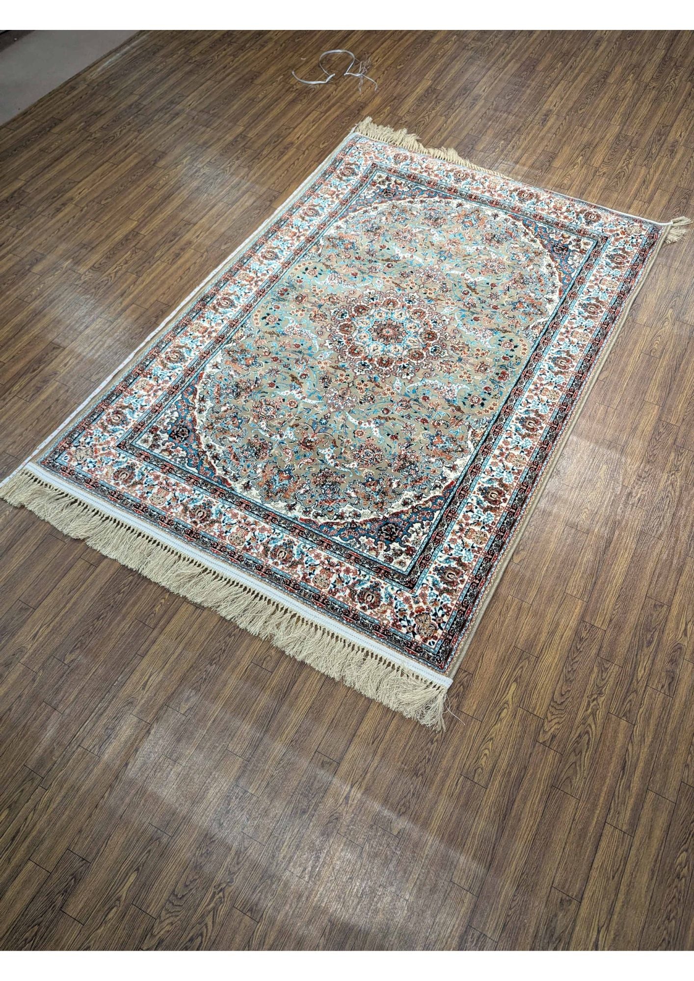 4x6ft Persian Authentic Premium Quality Golden,Light Brown, Feroze & Ivory Rug