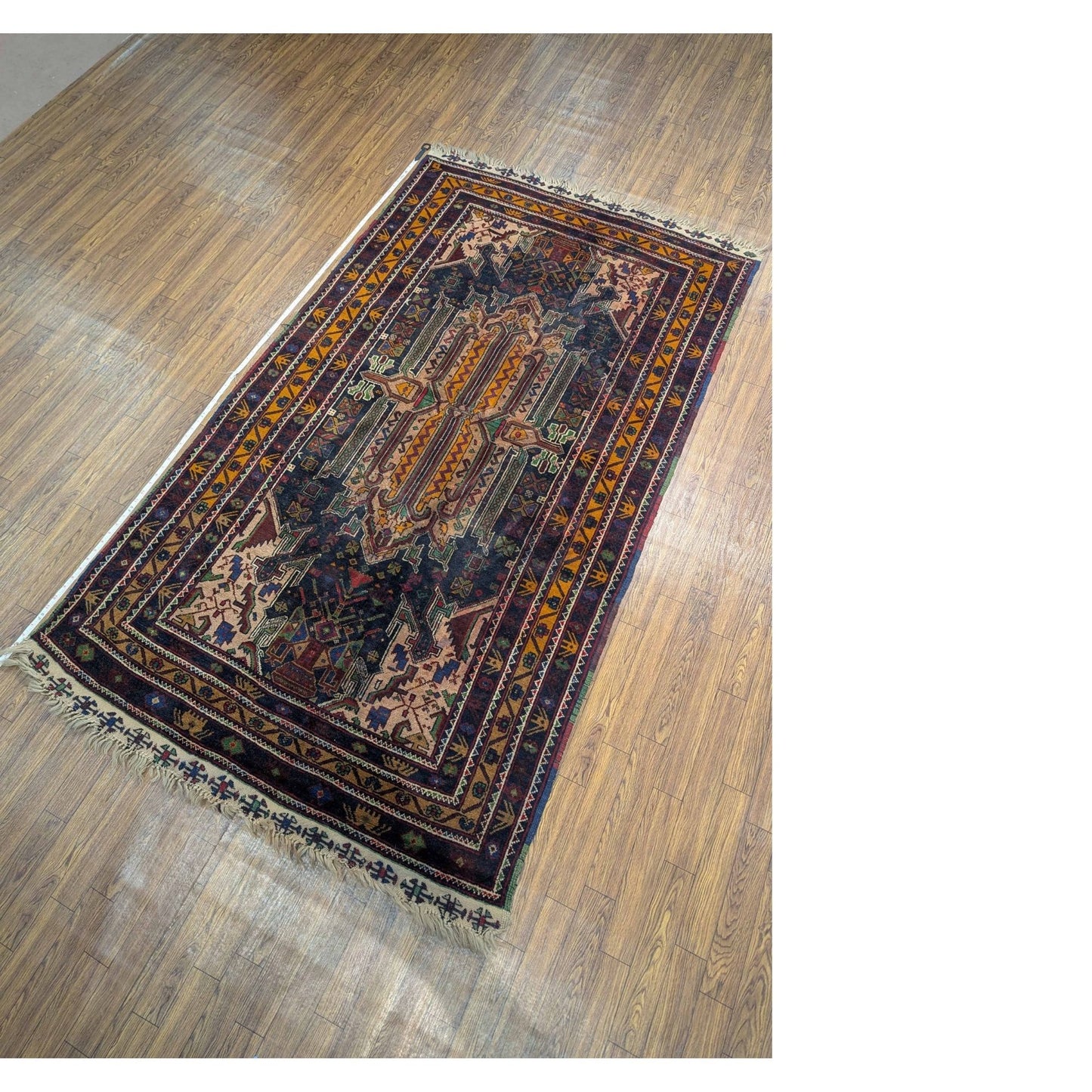 Khorasan Tribal Elegance Rug – 3.8' x 6.2"