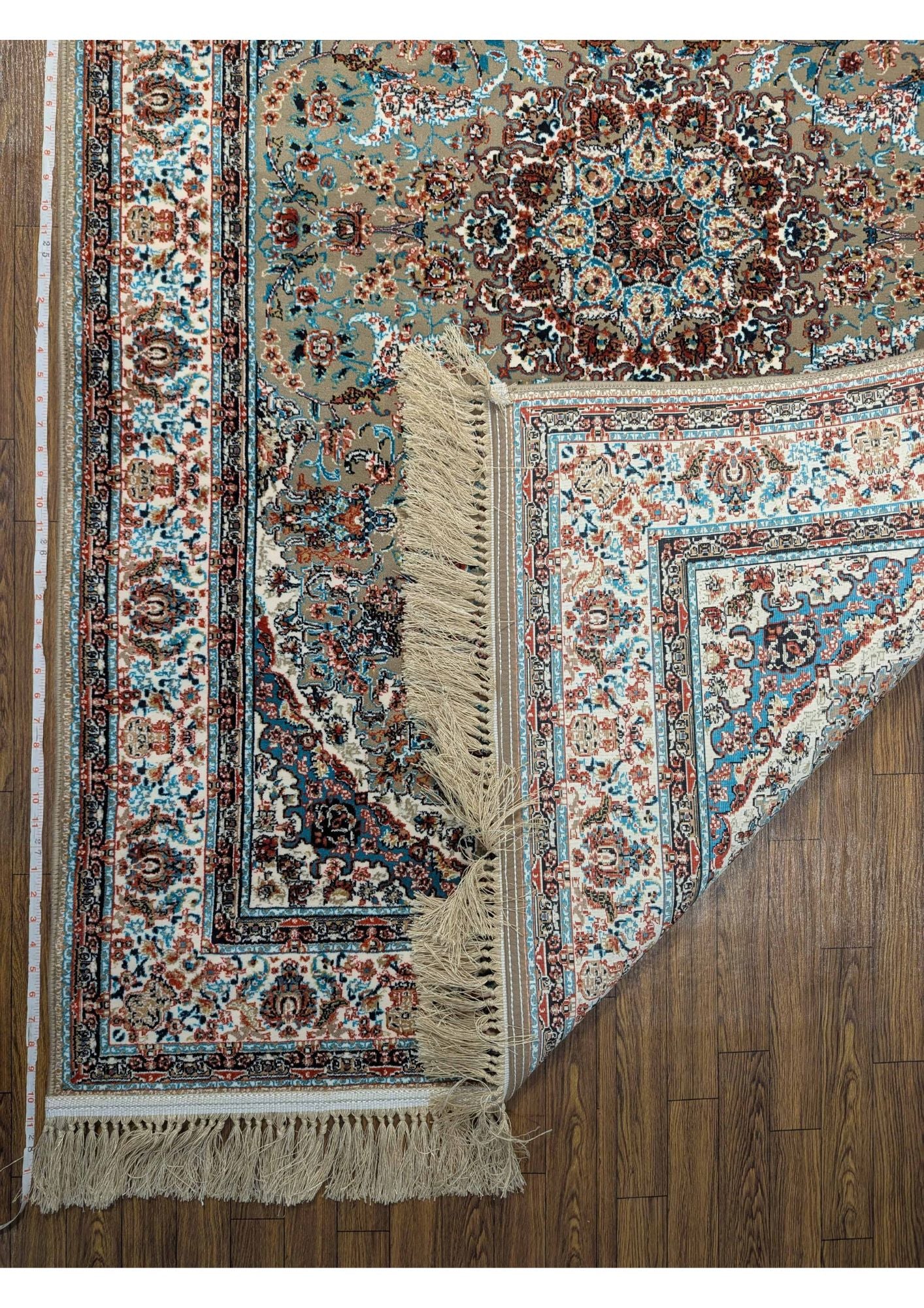 4x6ft Persian Authentic Premium Quality Golden,Light Brown, Feroze & Ivory Rug