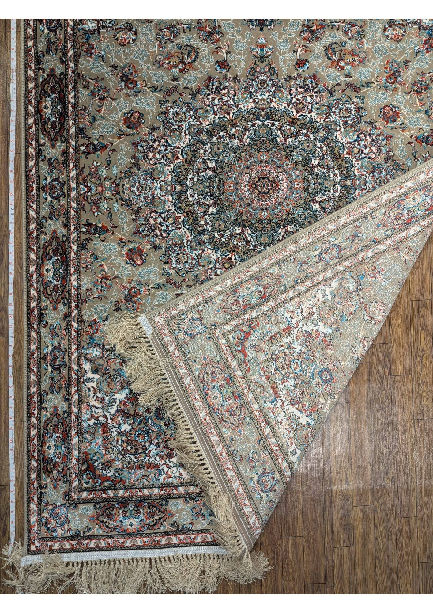 4x6ft Persian Authentic Premium Quality Golden,Light Brown, Feroze & Ivory Rug