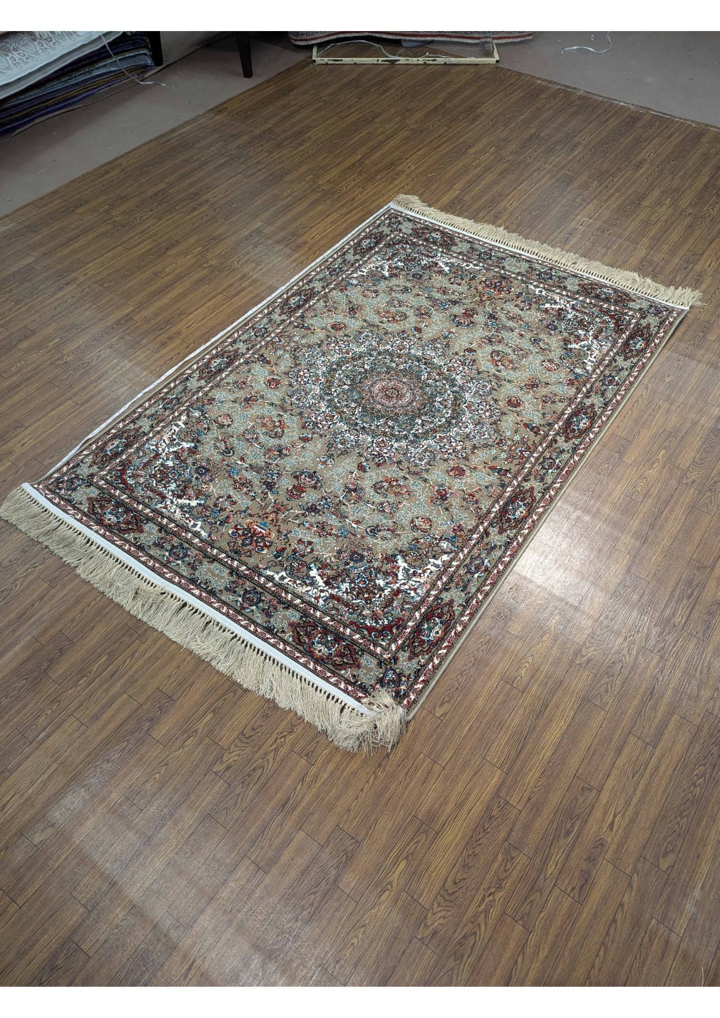 4x6ft Persian Authentic Premium Quality Golden Brown Rug