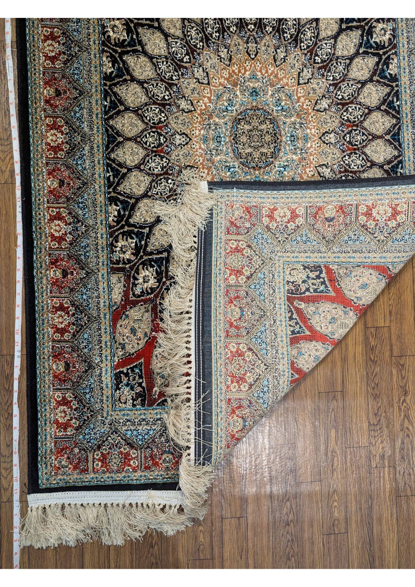 3.2x4.9ft Persian Authentic Premium Quality Black & Red Rug