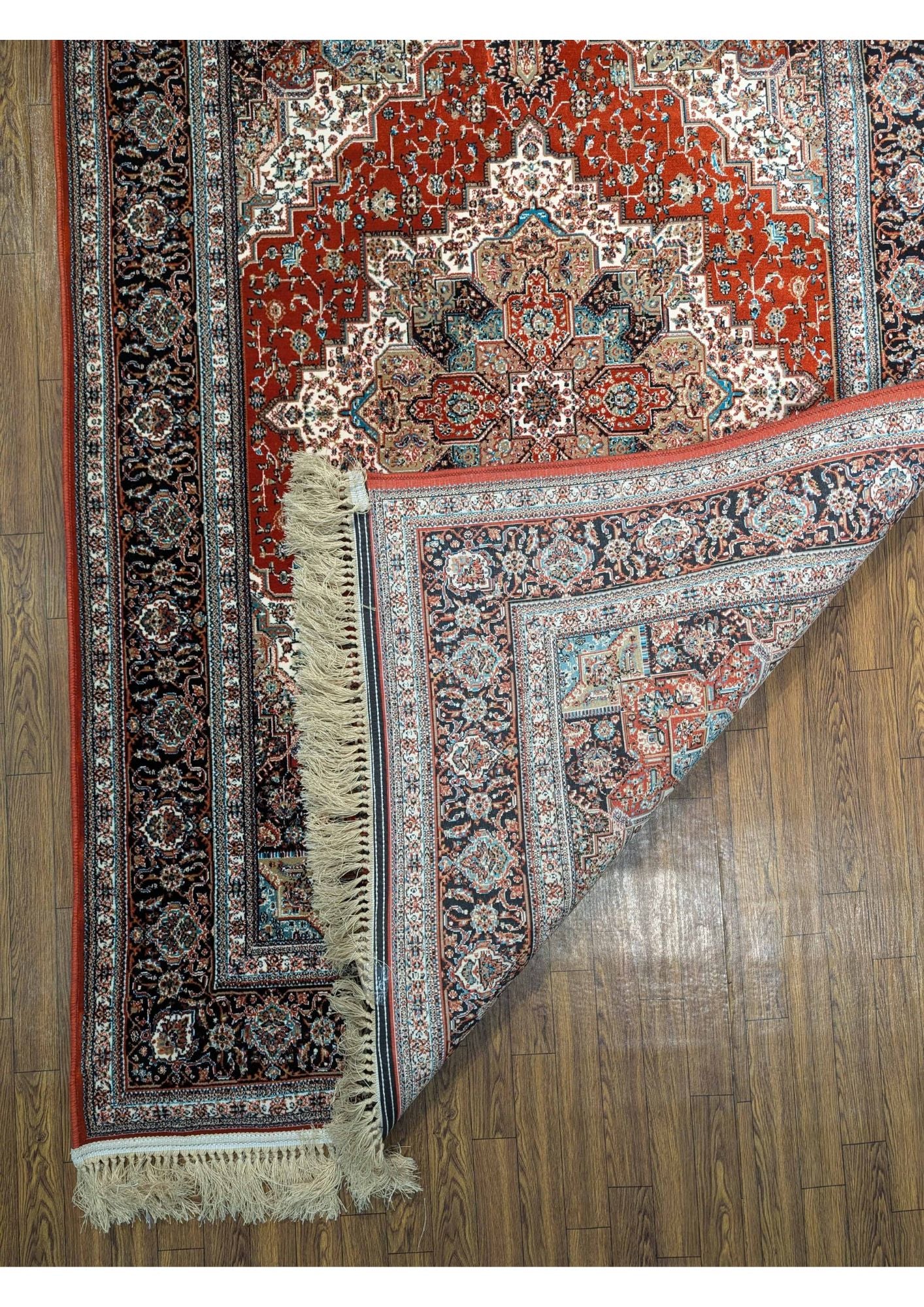 4x6ft Persian Authentic Premium Quality Red & Ivory Rug