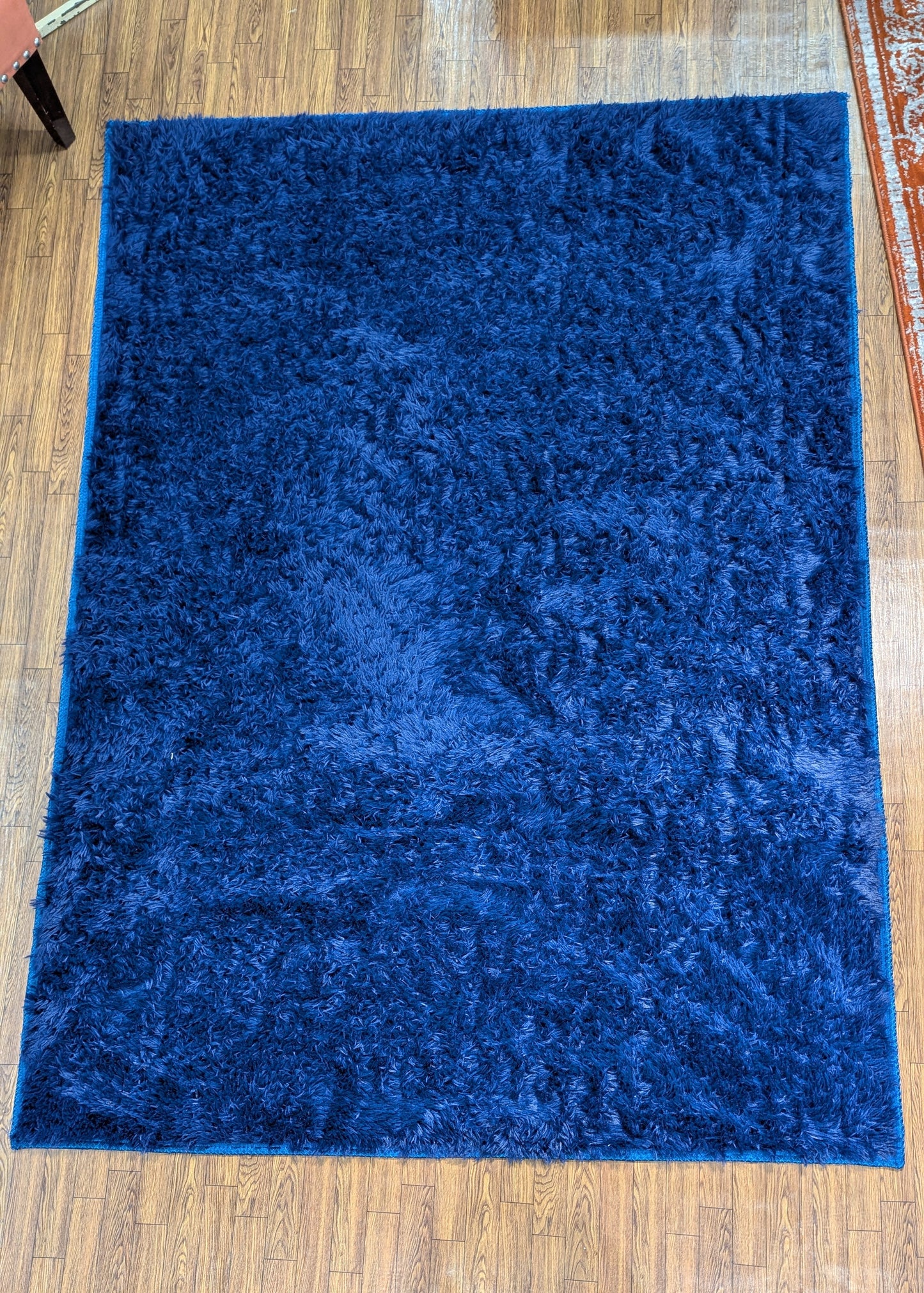 5x7 shagy, Anti slip back, Durable threads Royal blue color