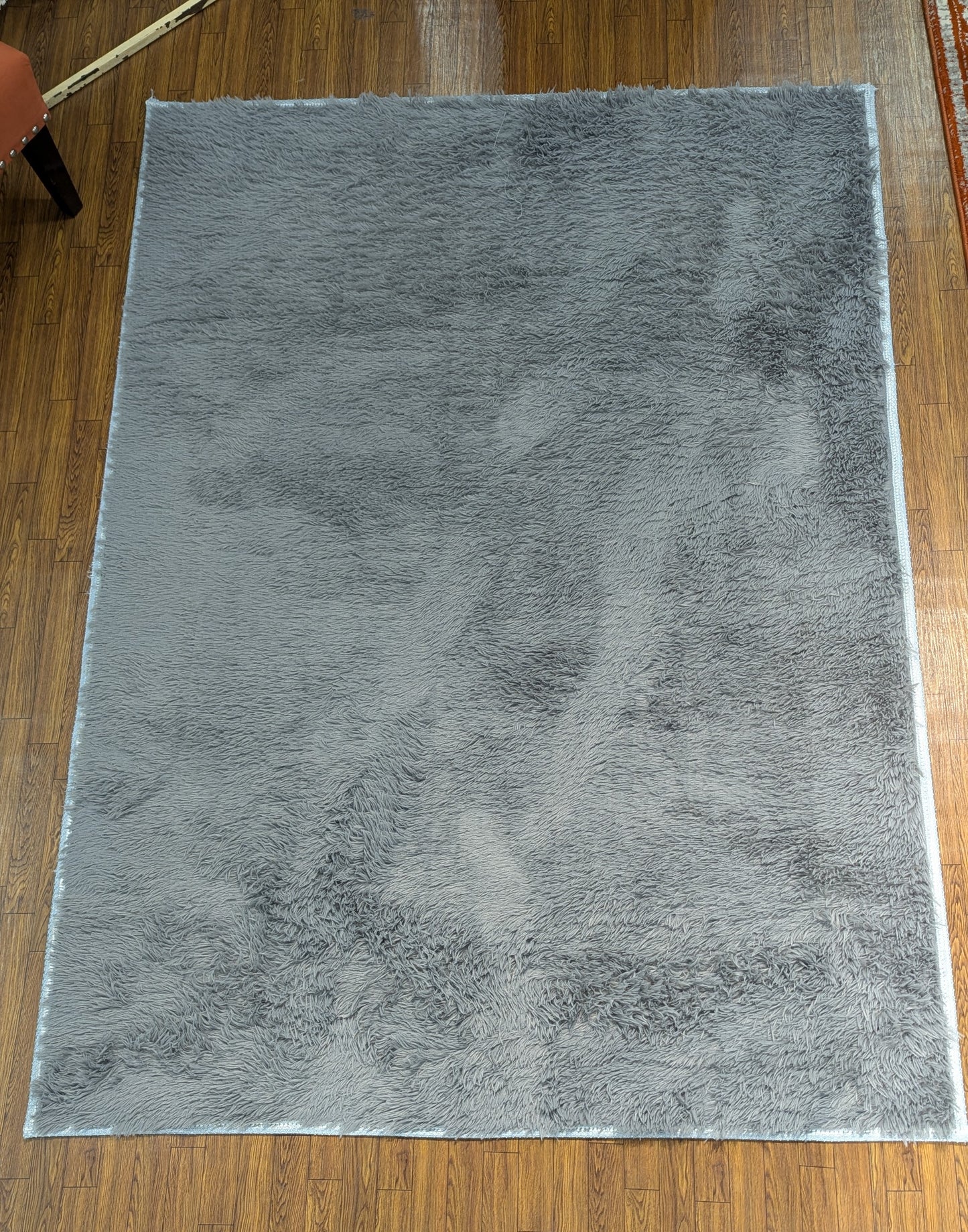 5x7 shagy, Anti slip back, Durable threads Light Grey