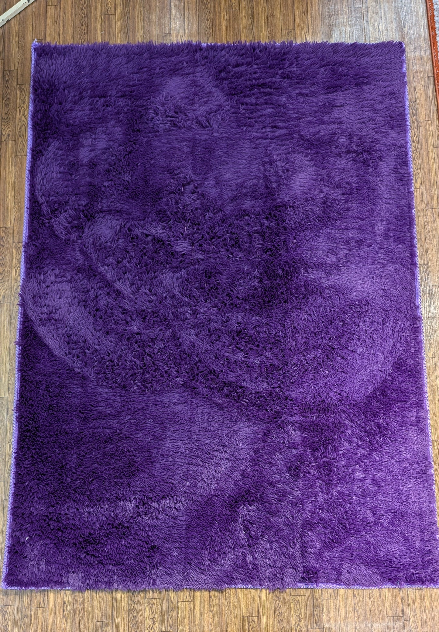 5x7 shagy, Anti slip back, Durable threads Purple color