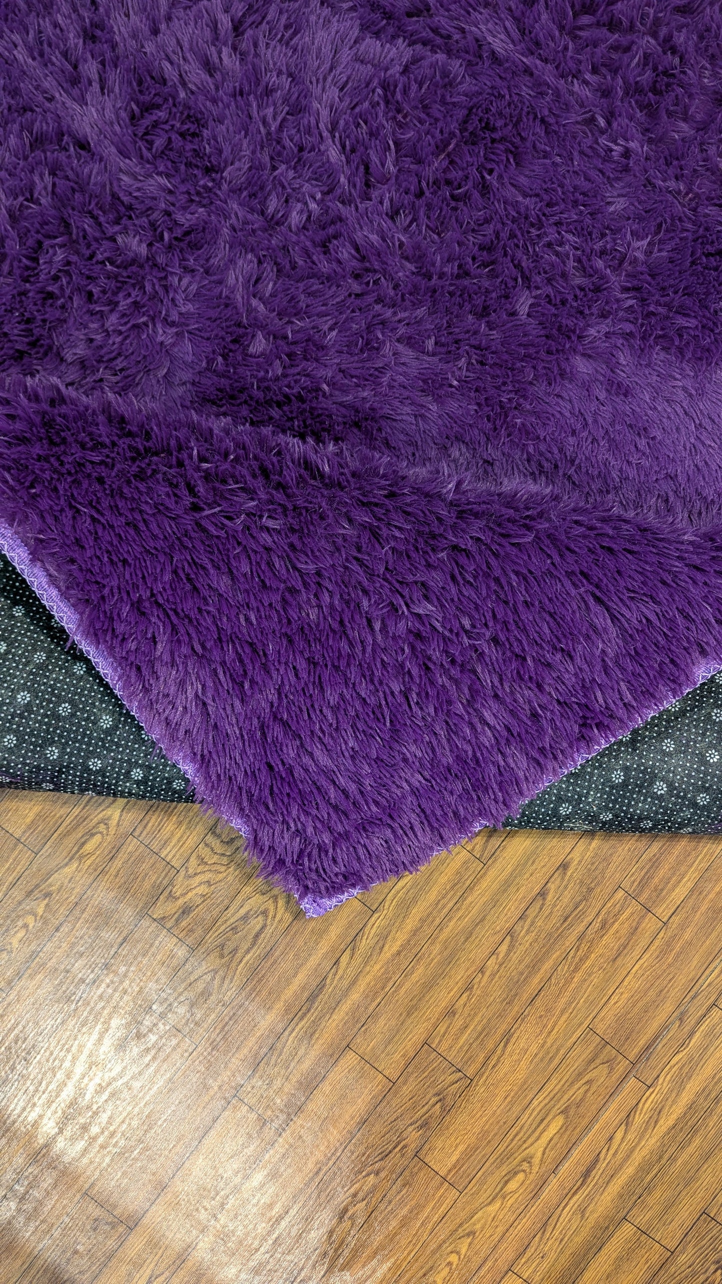 5x7 shagy, Anti slip back, Durable threads Purple color